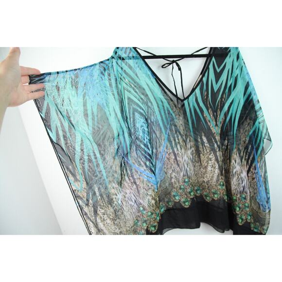 Vintage Small Top Sheer Going Out Y2K Girlie Resort Fairy Ethereal Resort Glam - Picture 7 of 13